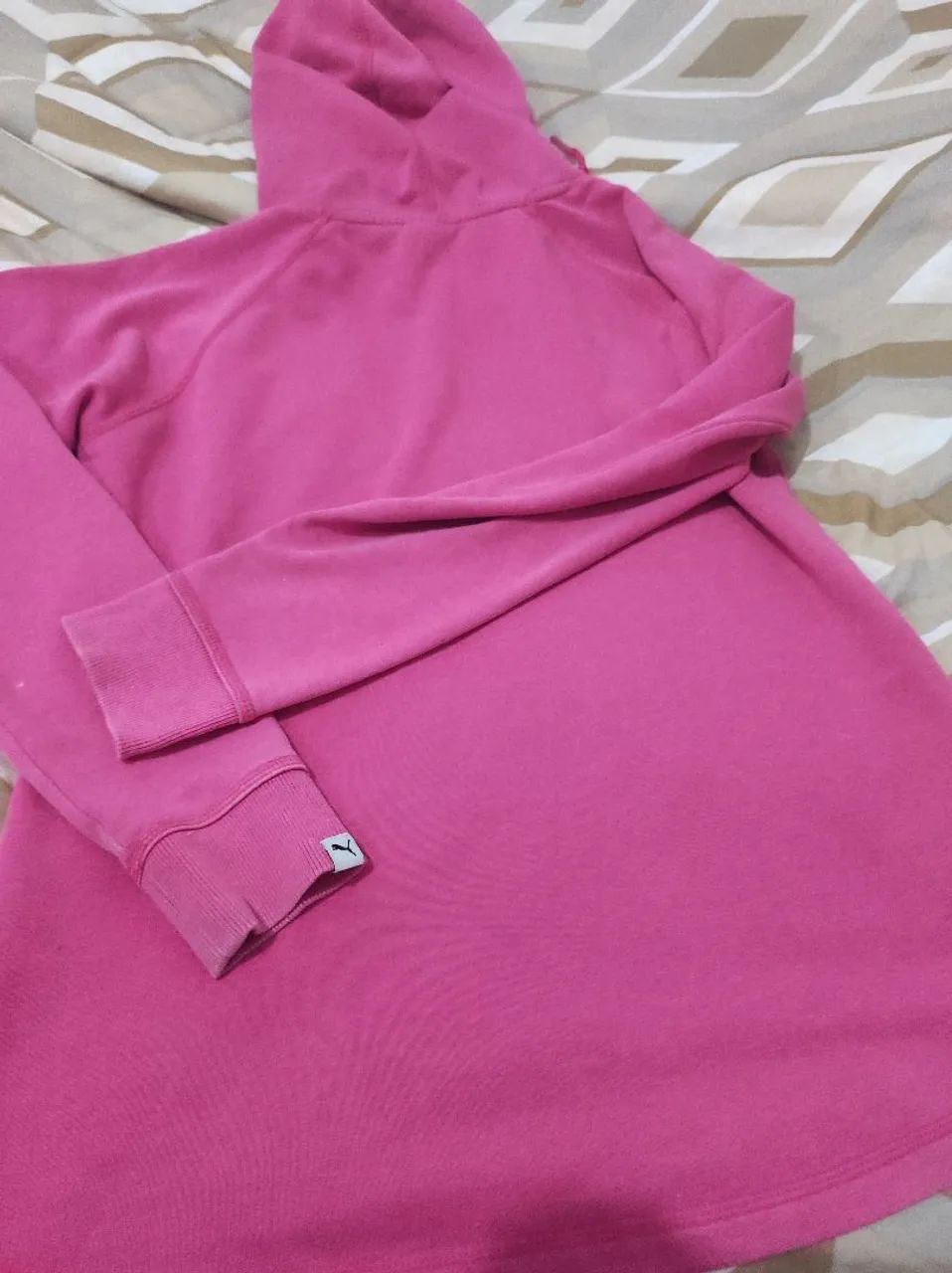 Moletom Puma Rosa com Capuz - Foto 3