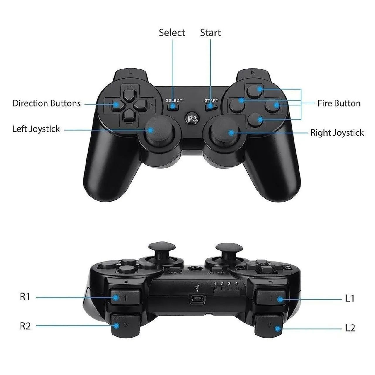 Controle PS3 Double Shock Wireless  - Foto 2