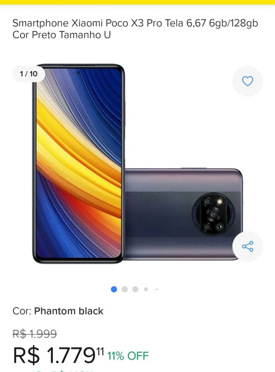 Poco x3 Pro  6GB de Ram e 128GB de Rom - Foto 5