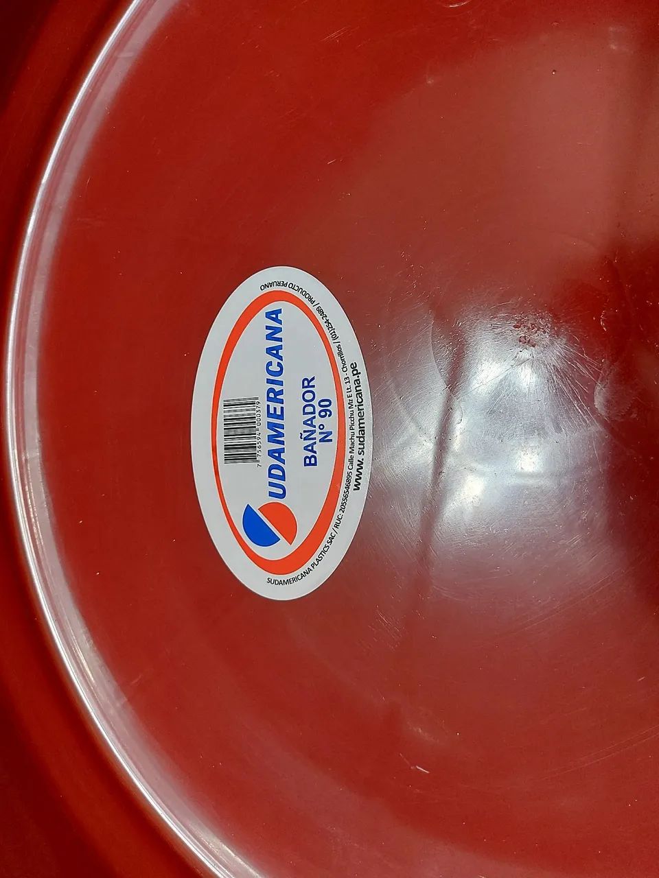  Bacias Plásticas Vermelha e Azul 90 litros - Foto 2