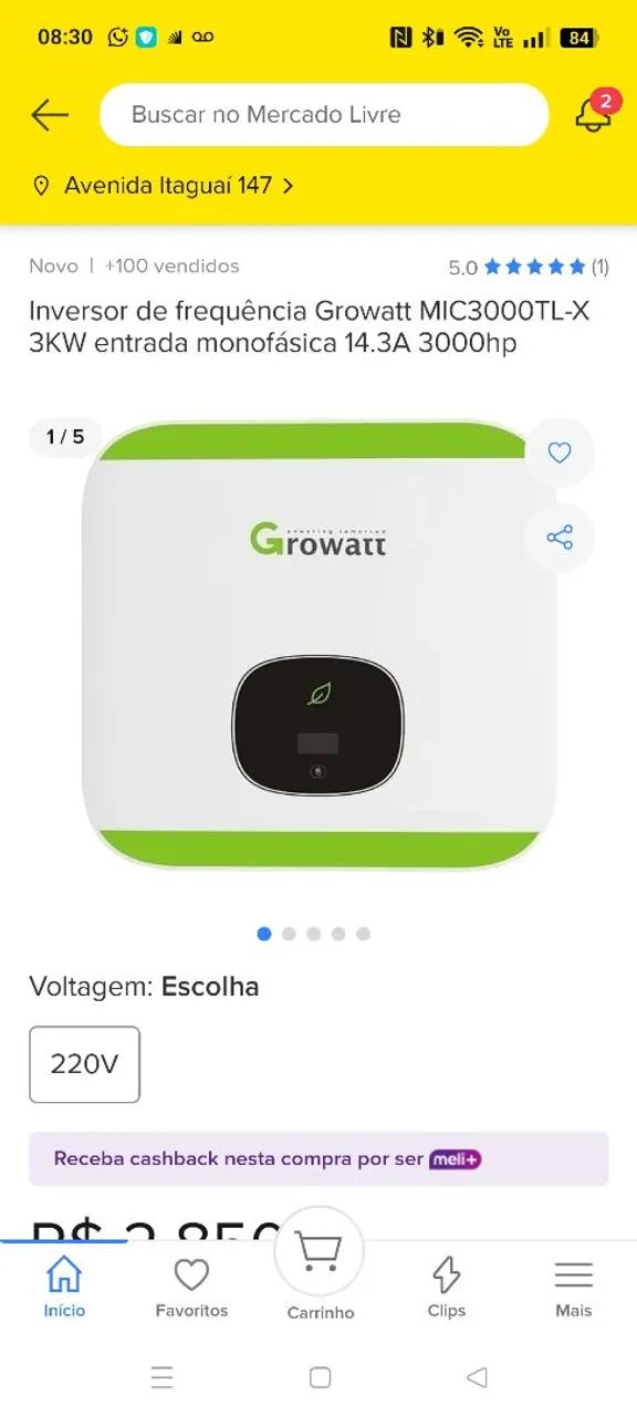 Inversor Solar GROWATT MIC 3000TL-X - Foto 2