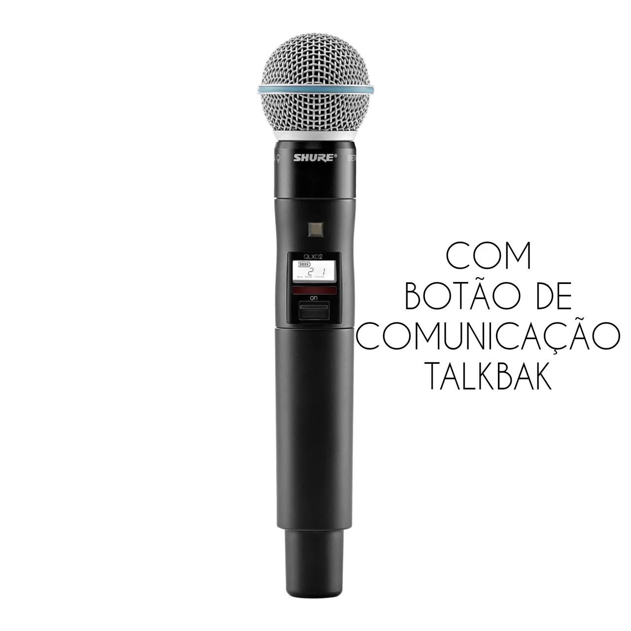 Shure ORIGINAL Digital System, QLXD24/B58 Wireless Microphone with TALKBACK64529515265410122