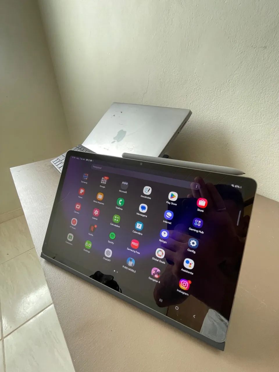 1 MÊS DE USO! Tablet S9 FE 128gb - Foto 5