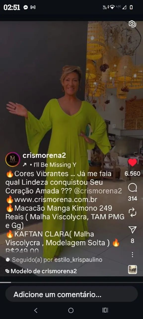MACACÃO MANGA KIMONO - CRIS MORENA  - Foto 5