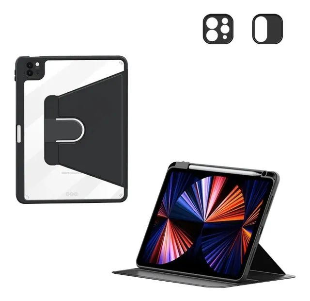 Capa Giratória Book Cover Com Slot P/ Caneta P/ Ipad Pro 12.9 Ipad Air 13 2024/2025 - Foto 6