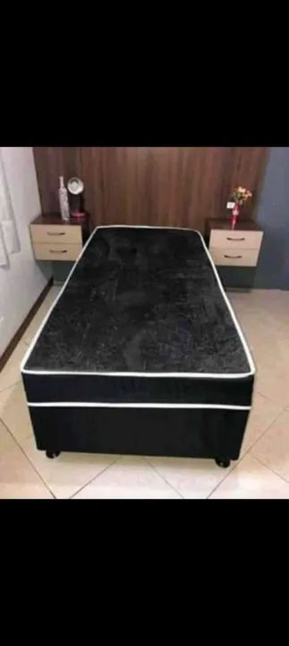 Cama  box solteiro com entregar grátis com garantia de fábrica  - Foto 2