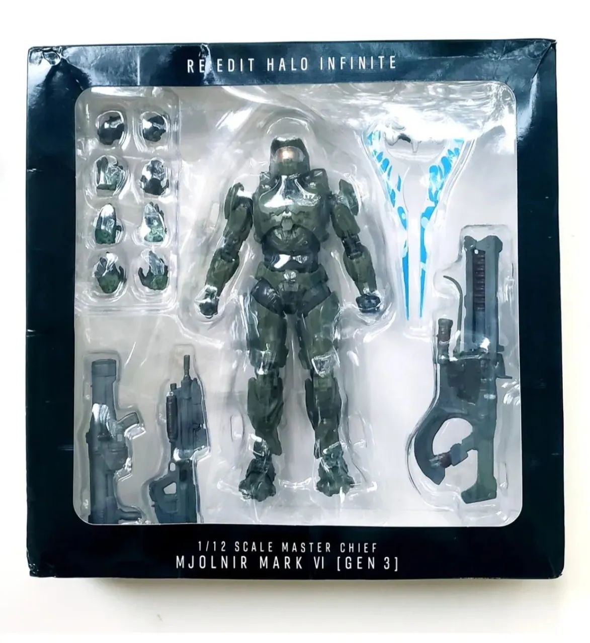 Master Chief Halo Infinite Figura de Ação 1/12 Brinquedos e