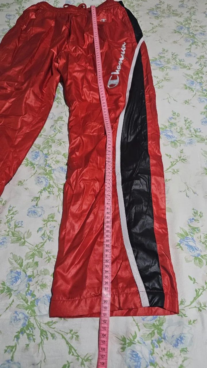 Calça Térmica Original Champion Vermelha e preta - Foto 4