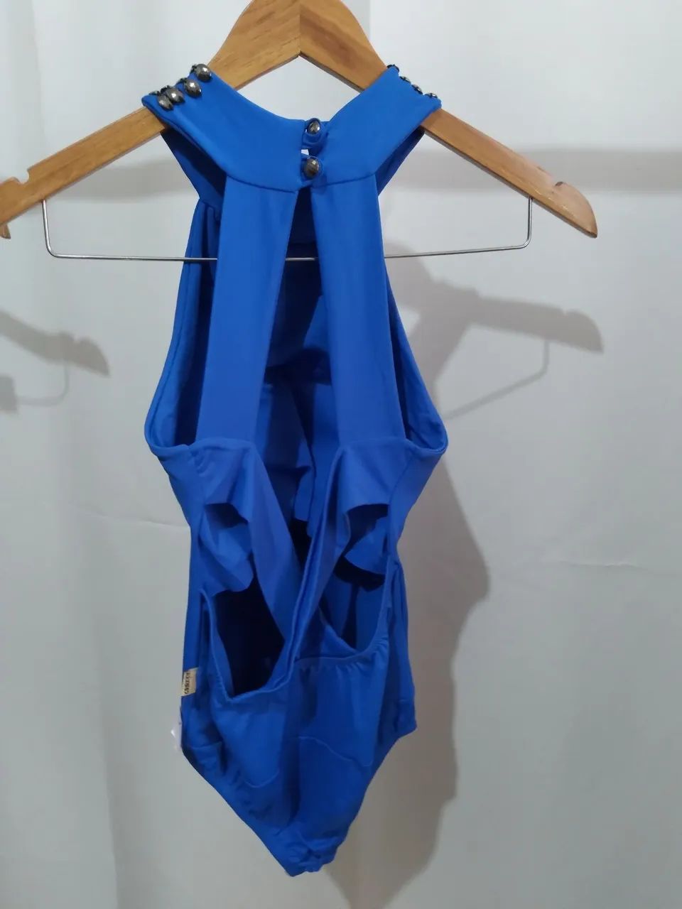 Body azul gola alta Tam P - Foto 5