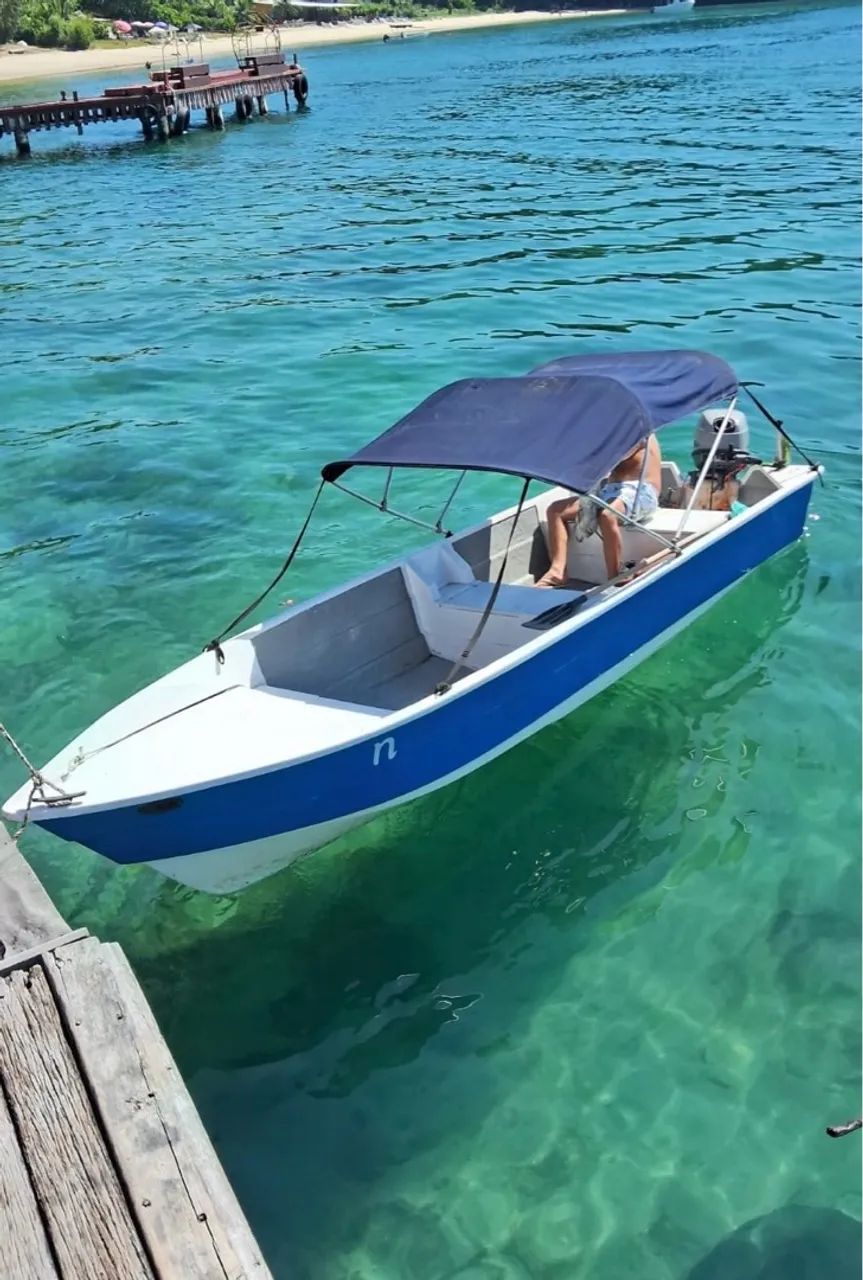 Barco de fibra - Telvina - impecável - Foto 5