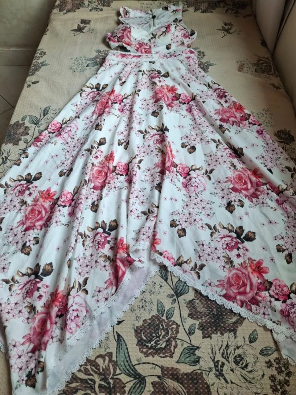 Vestido midi Floral - Limonada Pink - Foto 4