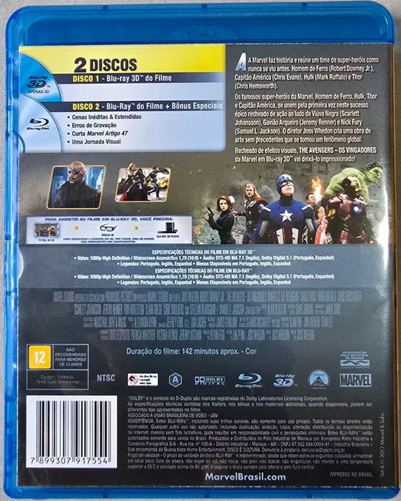 Blu-ray Os Vingadores - The Avengers - 3D - Foto 2