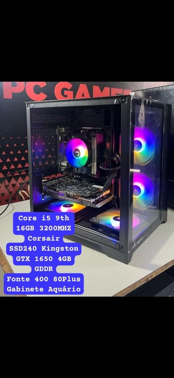 PC Gamer RGB com Placa de Vídeo GeForce GTX - Foto 5