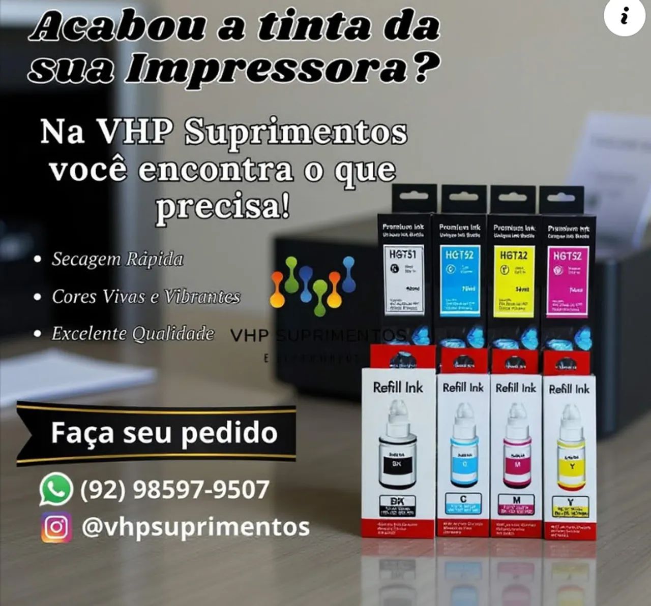 TINTA EPSON TINTA PARA IMPRESSORA EPSON , CANON E HP 