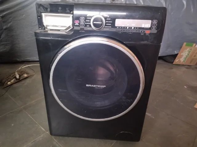 Lava e seca Brastemp 10Kg 220V (preta) funcionando tudo Máquinas