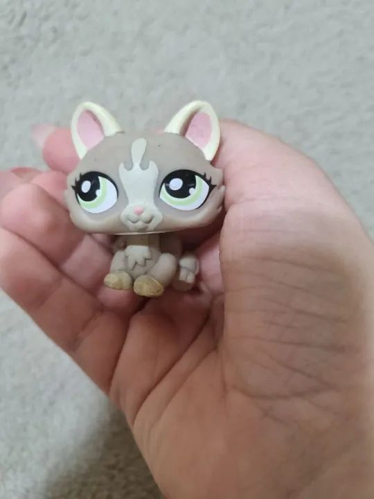 Gata Cinza sentada - Lps Littlest Pet Shop