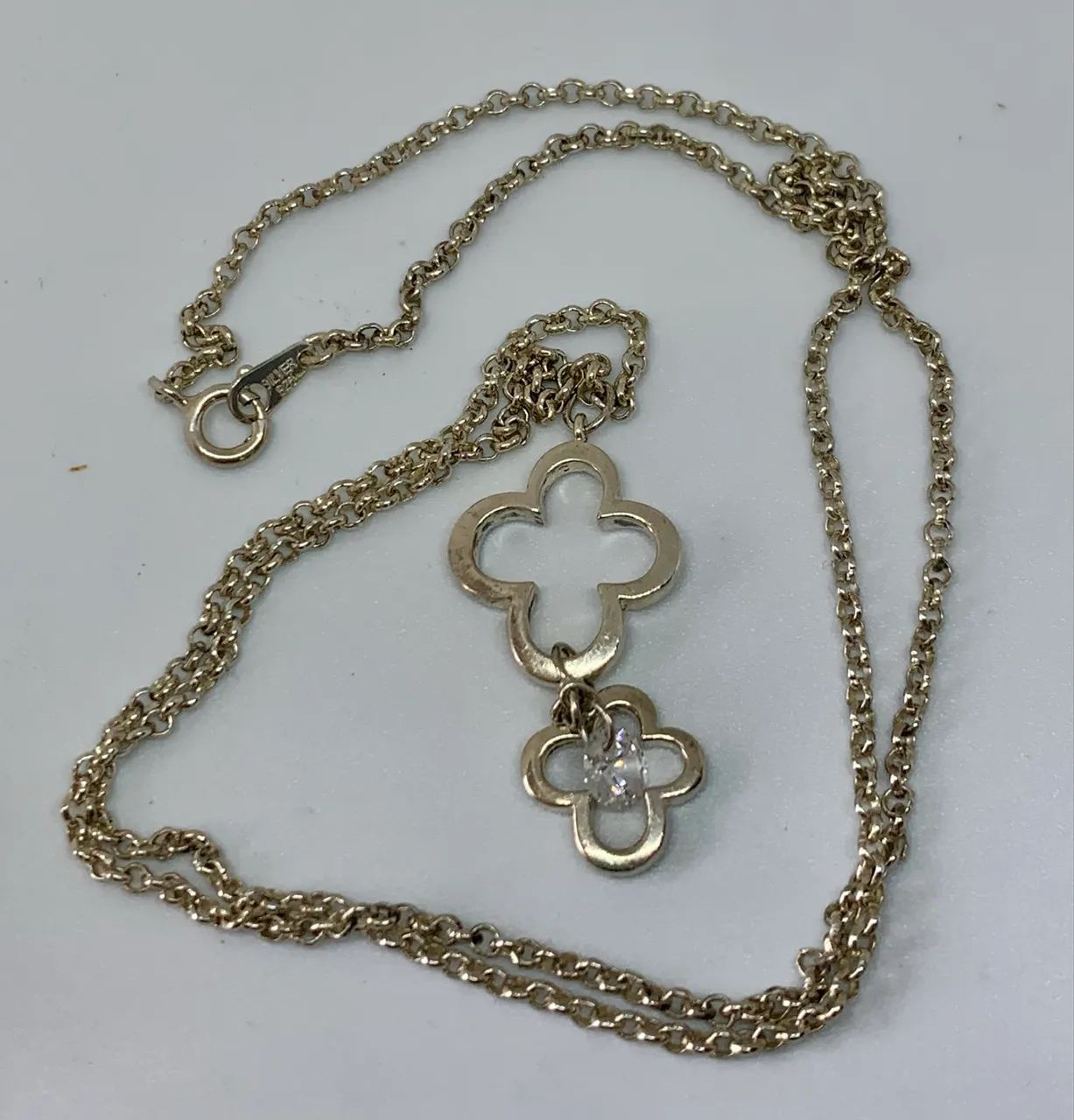 lindo colar de prata 925 com pingente