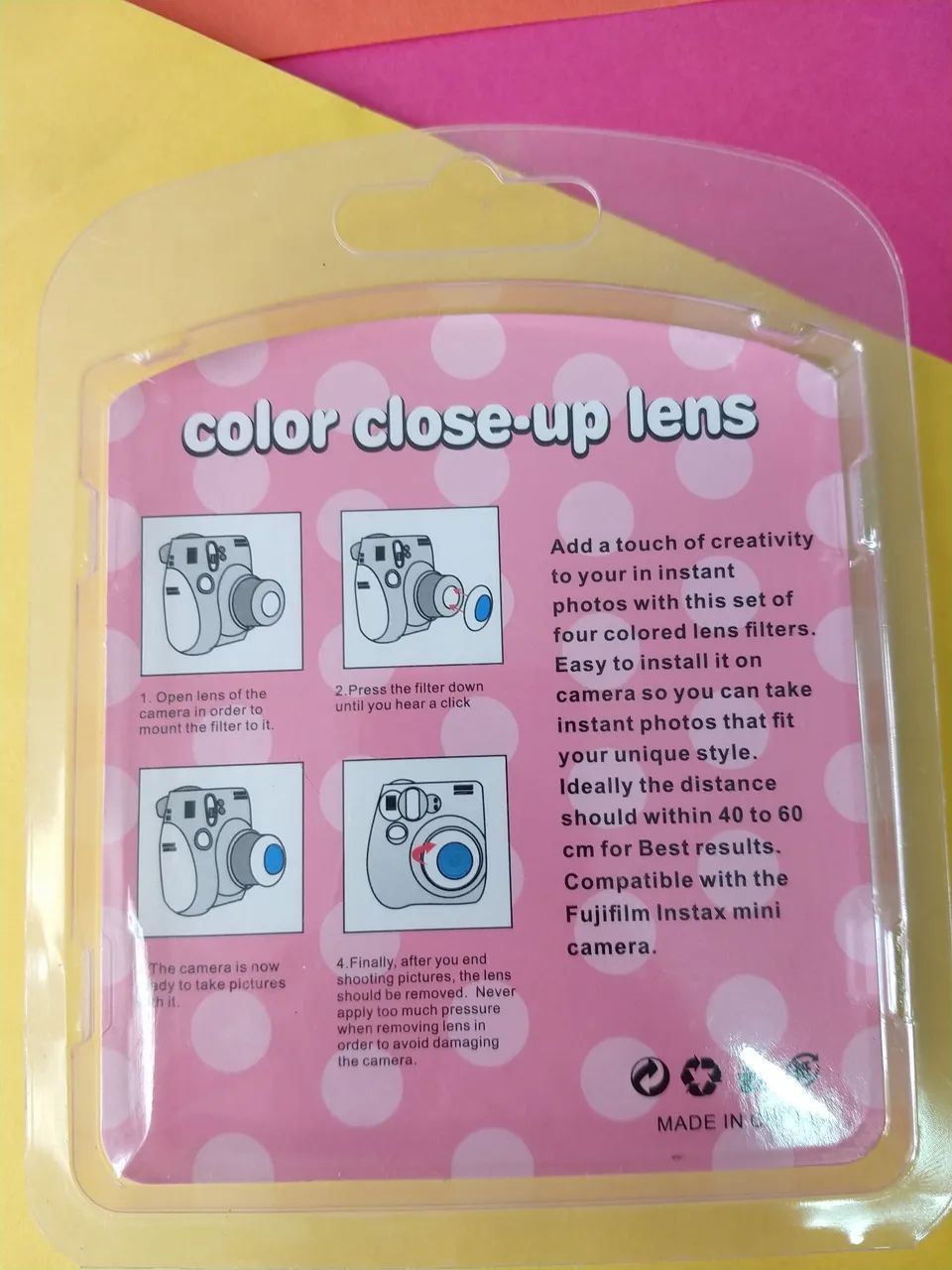 Kit de Lentes Close-Up Coloridas para Câmeras - Foto 2