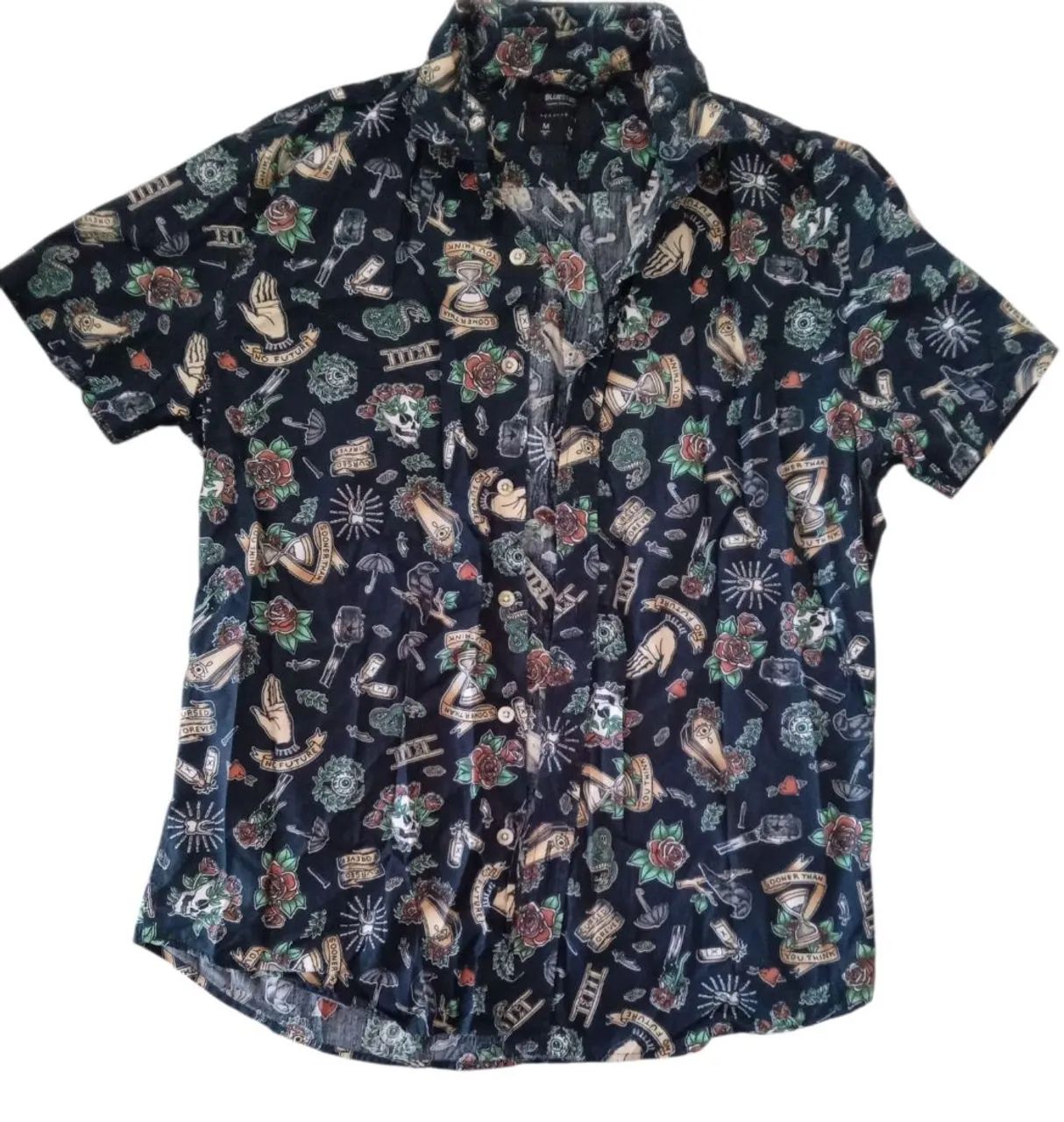 Camisa Xadrez Azul e Branca - Foto 3