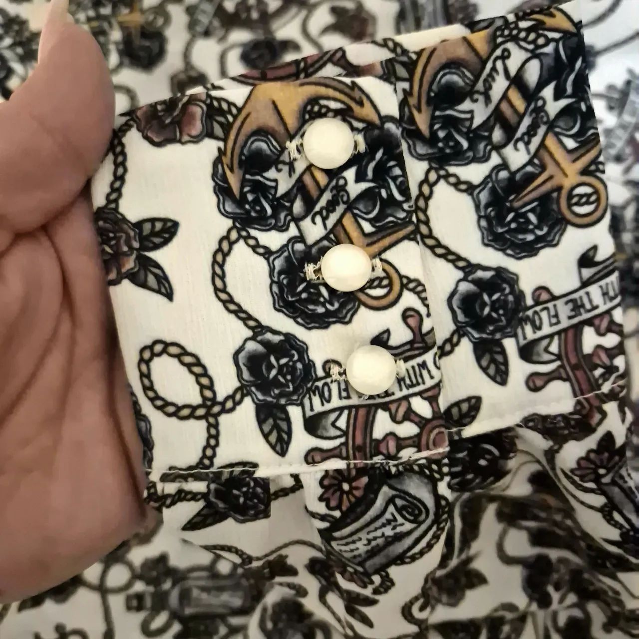 Body estampado em crepe G - Foto 3