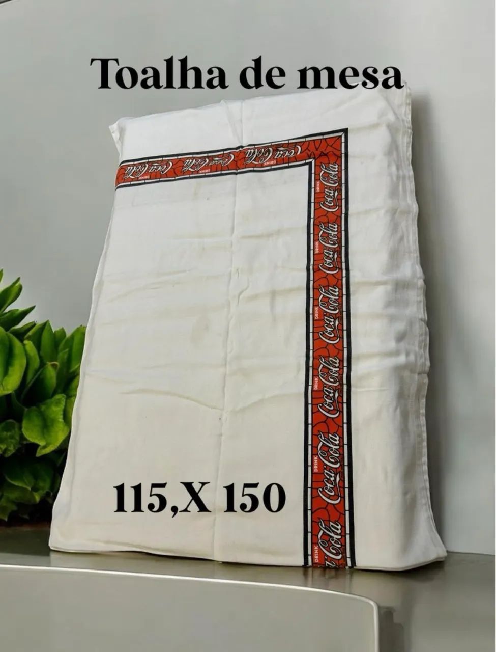 Toalhas de mesa em algodão - 3 peças moda sustentável  - Foto 5