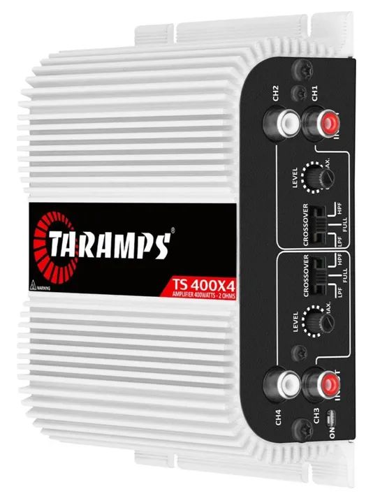 Módulo Taramps TS 400x4 2 ohms 400 W RMS 4 Canais Amplificador Som Automotivo