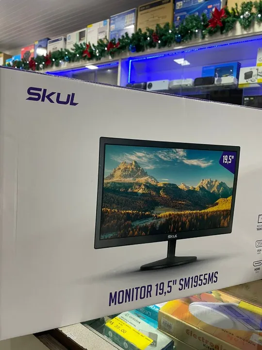 Monitor Skul 19.5p Office LED, 5Ms, Com Entrada HDMI + VGA
