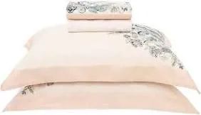 Jg de lençol King + peseira Trussardi 300 Fios.