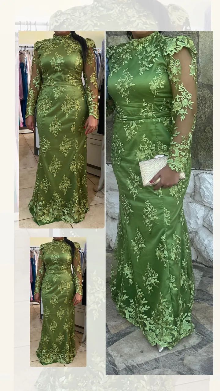 Vestido de Festa- Verde Oliva - Foto 2