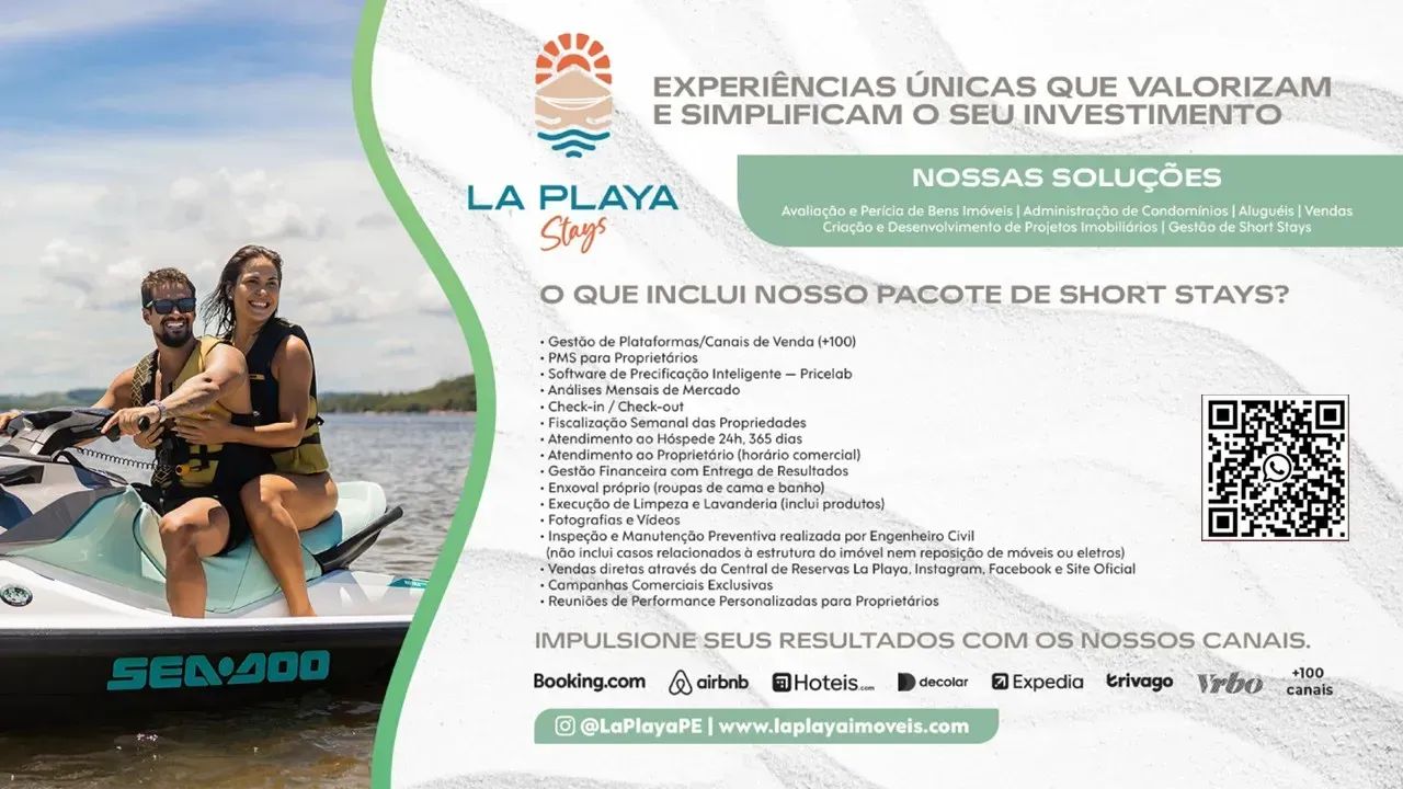 PRAIA DOS CARNEIROS - Flat 22 m² com 1 quarto lazer completo próximo ao parque aquático e  - Foto 8