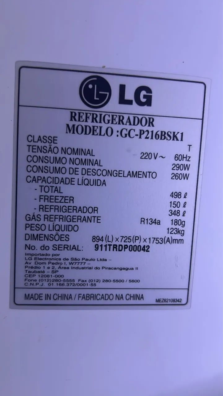 Geladeira LG Side by side 498 litros - Foto 4