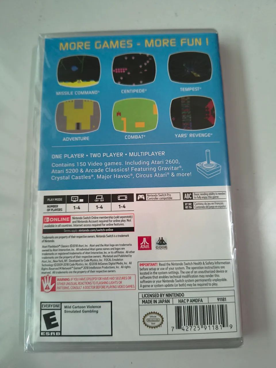 ATARI FLASHBACK CLASSICS Nintendo Switch Lacrado  - Foto 4