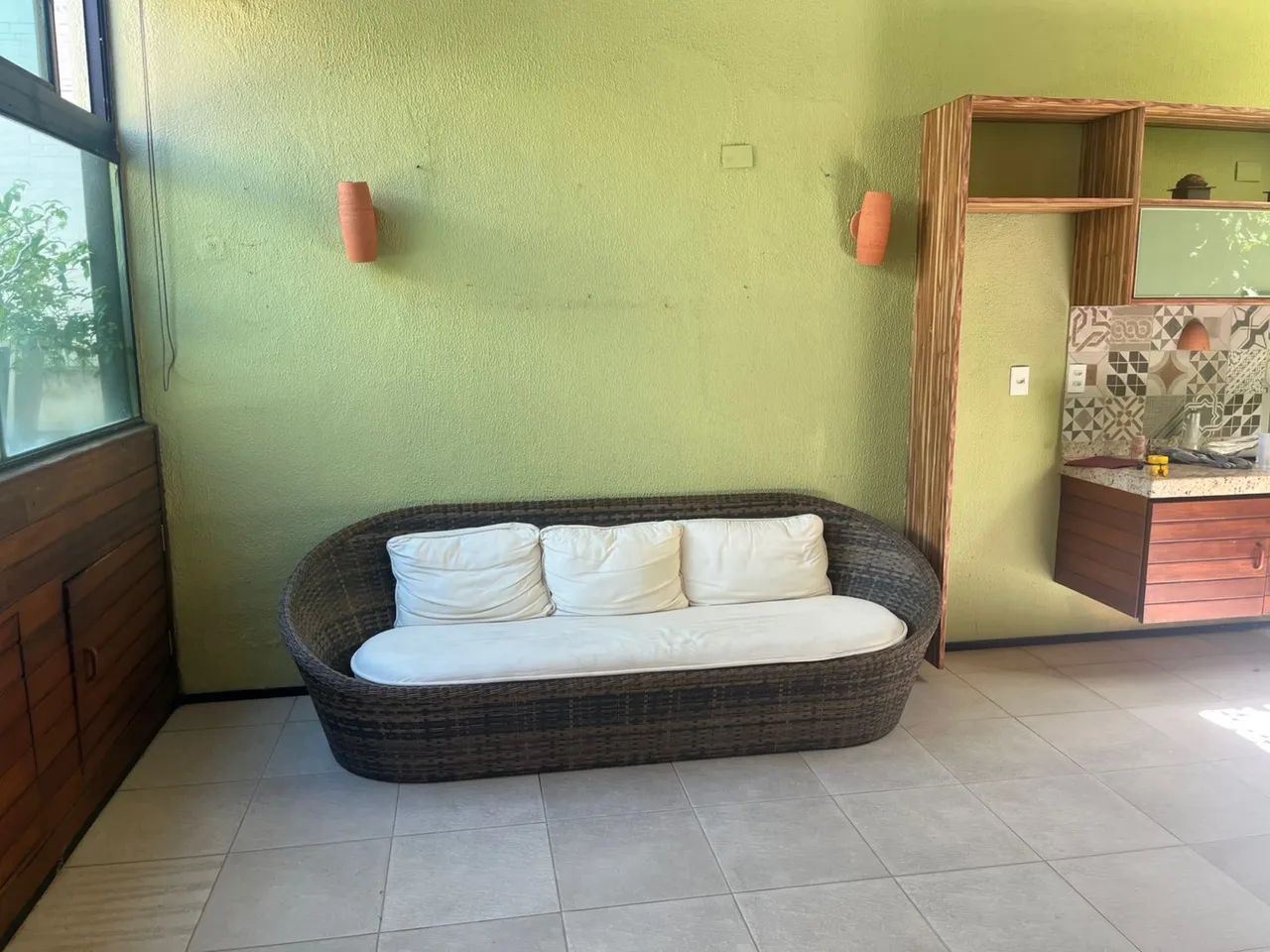 Sofá para Varanda ou área externa de 3 lugares 