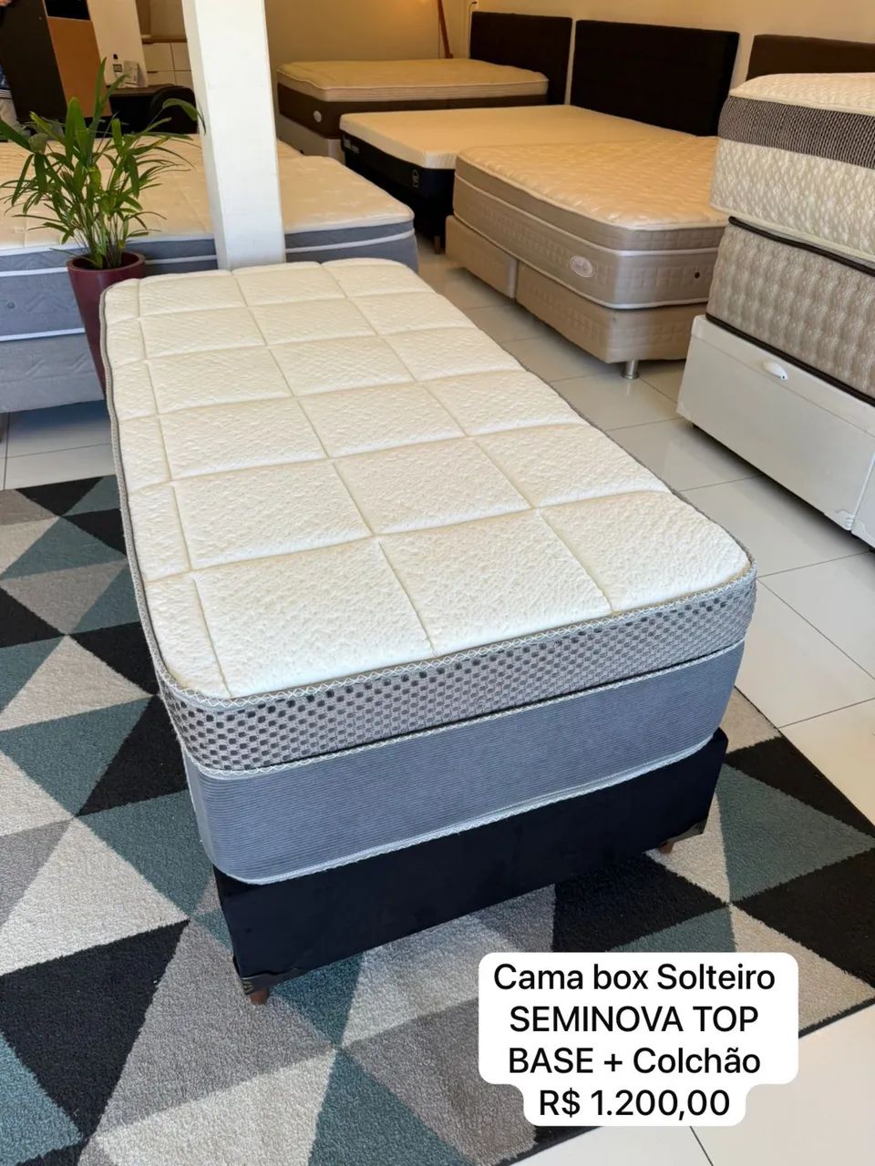 Cama de Solteiro SEMINOVA TOP - Entrega GRÁTIS!  - Foto 5