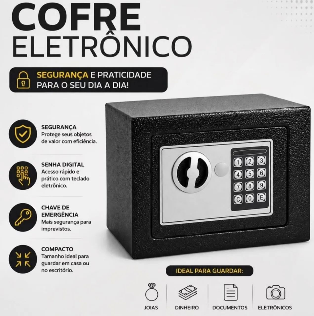 Cofre de balcão e escritório 