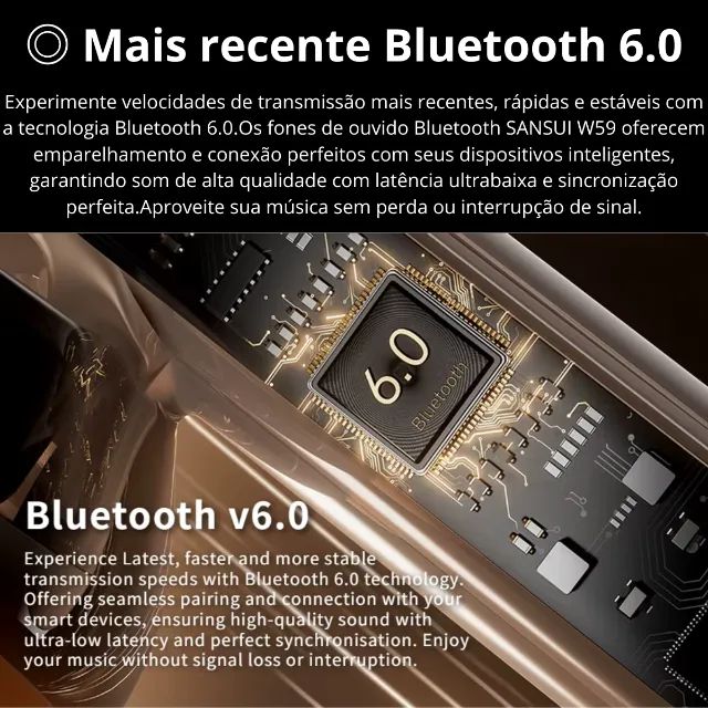 Fone bluetooth Sansuy com função de tradução - Foto 5