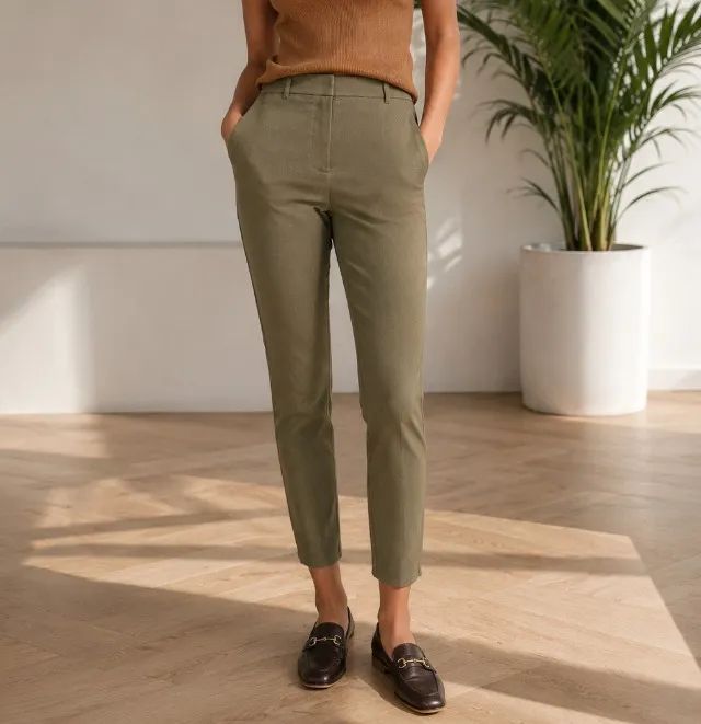 Calça Hering Alfaiataria Feminina Verde