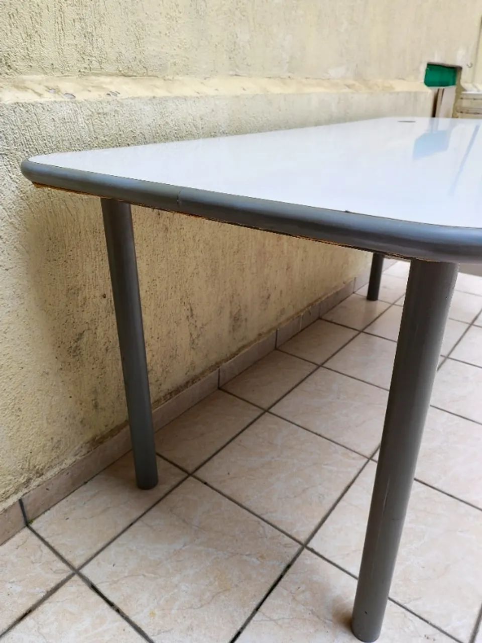 Mesa Retangular de Escritório Branca Grande Escriba - 1,7m - Foto 3
