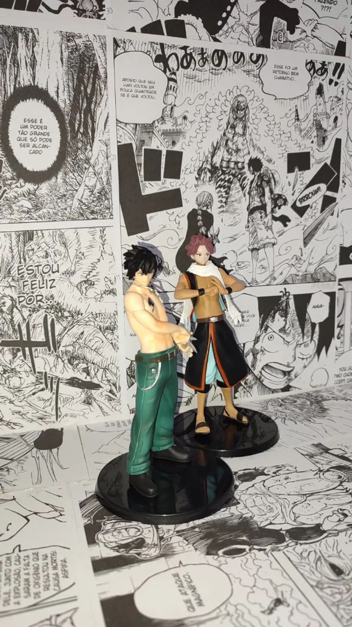 COMBO | Action Figures Natsu Dragneel e Gray Fullbuster Fairy Tail - Foto 2