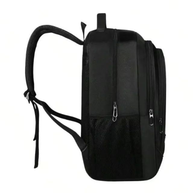 Mochila Bolsa Escolar Premium Resistente Prática Trabalho - Preta - Foto 5