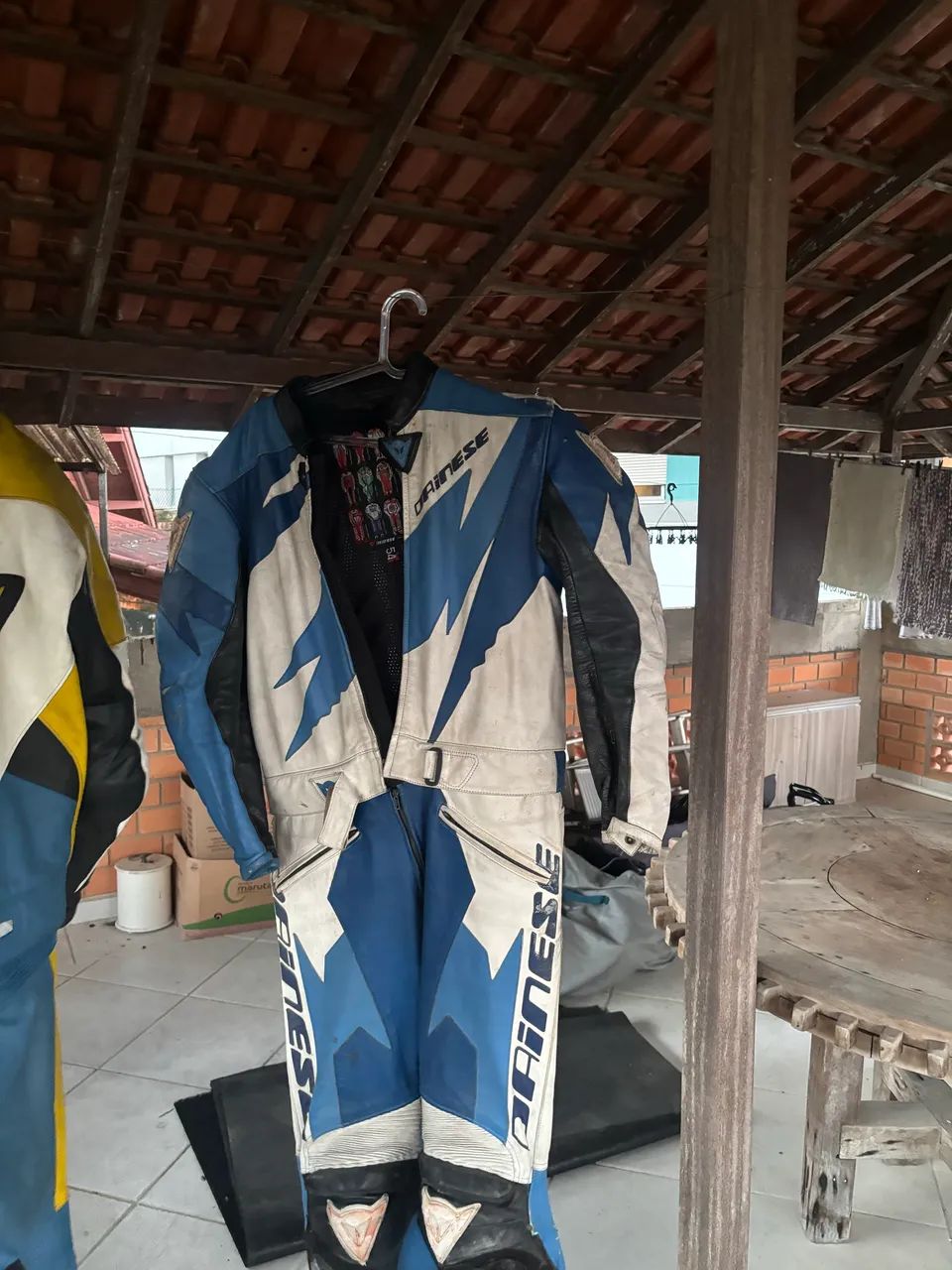 macacão dainese road x2 vintage couro - Foto 2