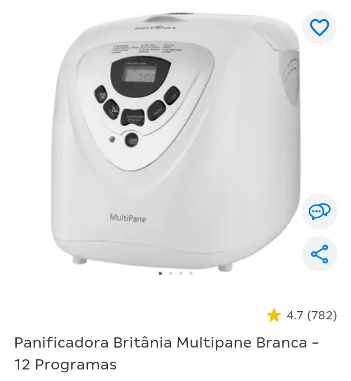 Panificadora Britânia multipane digital 220v
