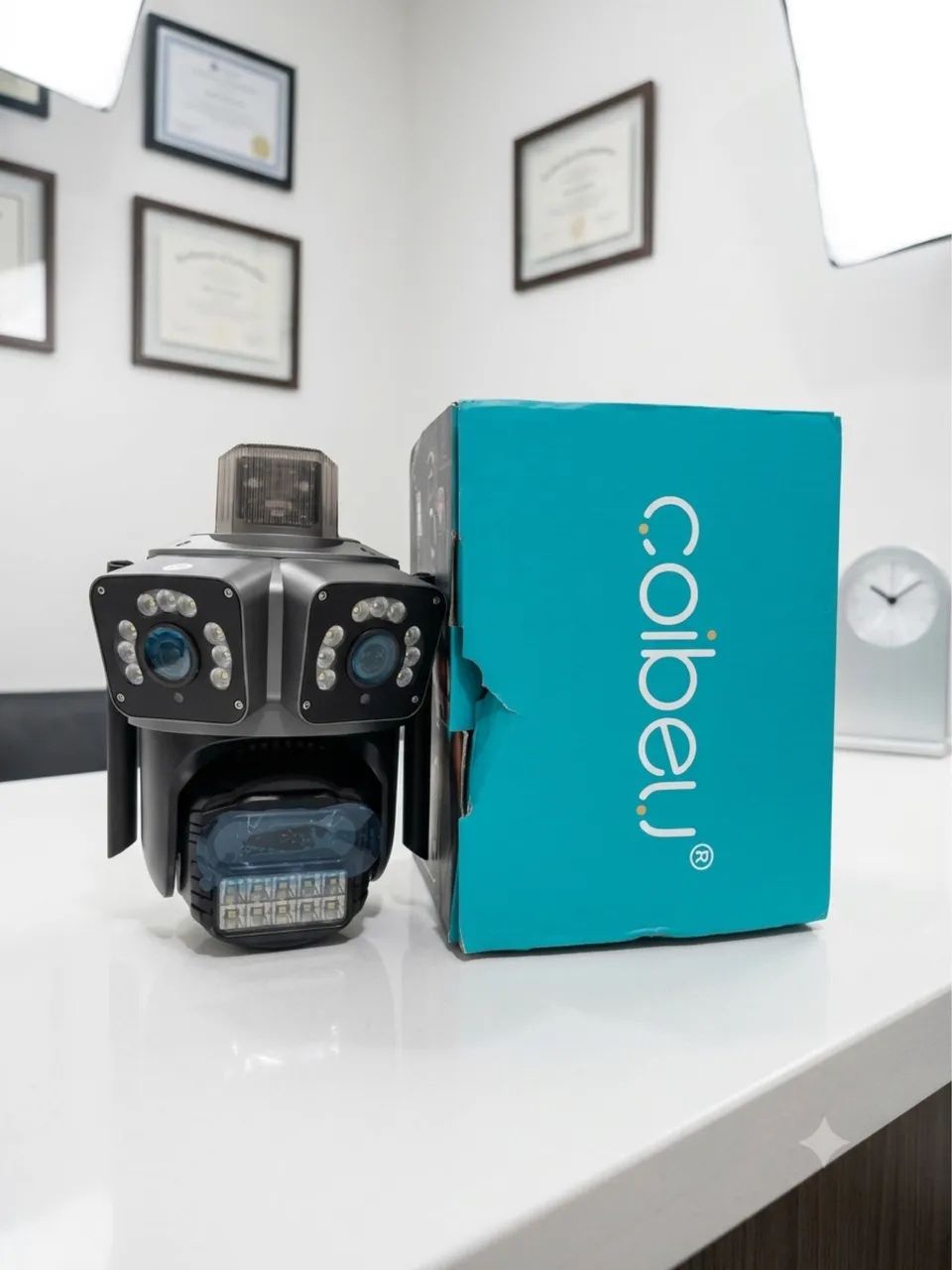 10x S/ JUROS CÂMERA DE SEGURANÇA 3 EM 1 HD WI-FI EXTERNA 6MP A PRONTA ENTREGA - Foto 4
