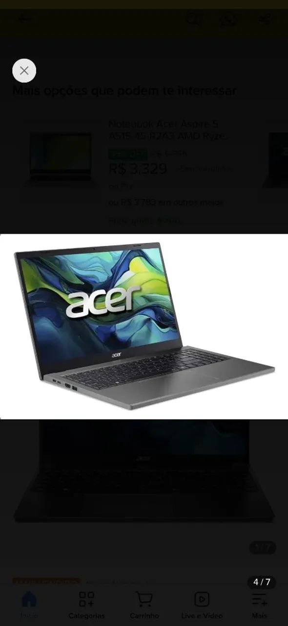 Not book acer 