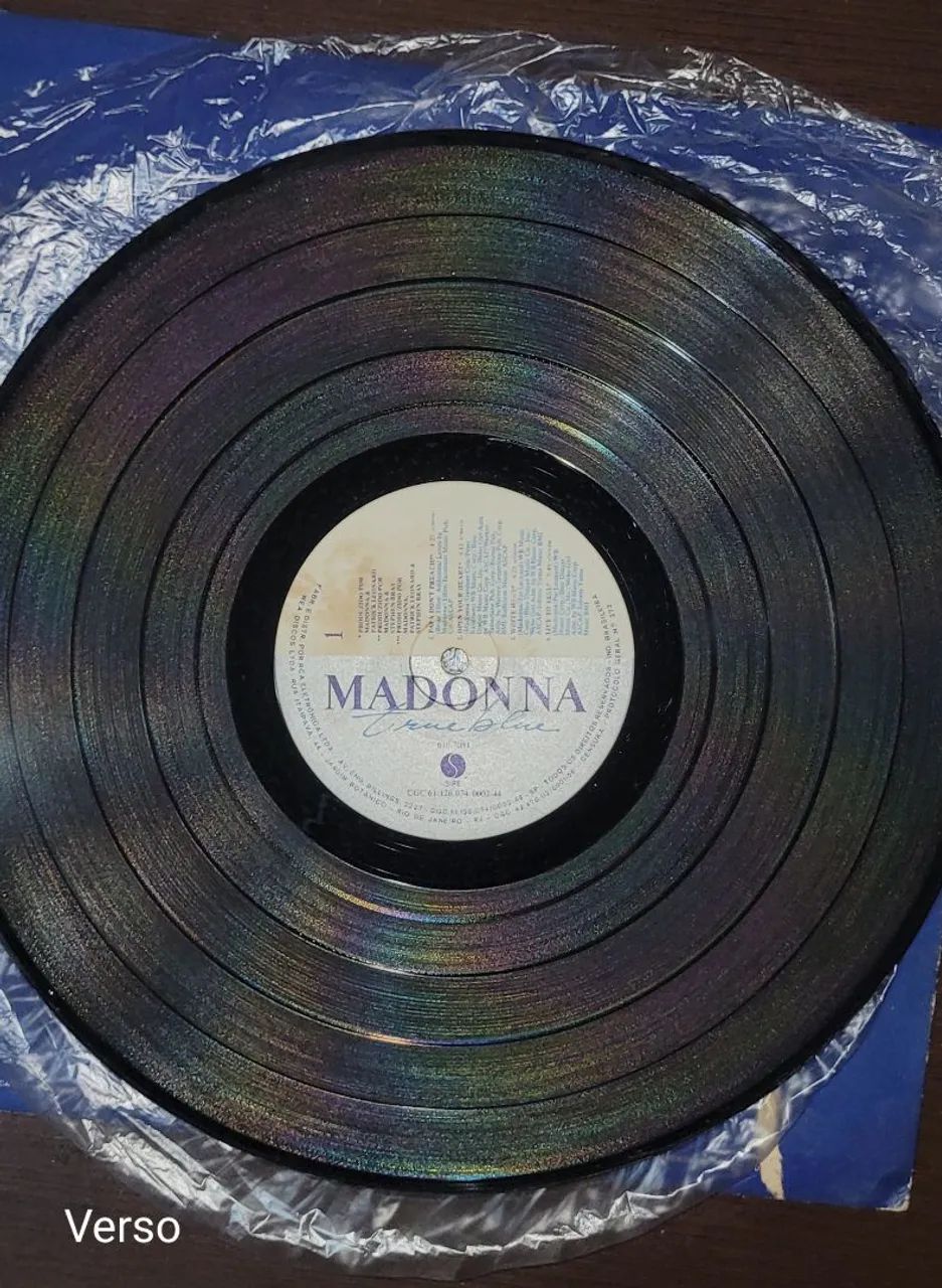 DISCO DE VINIL MADONNA TRUE BLUE 1986 - Foto 4