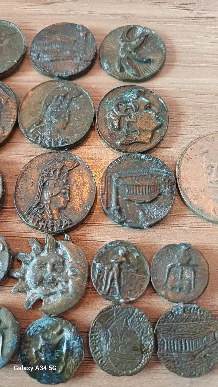 Lote 25 Moedas antigas gregas  - Foto 5