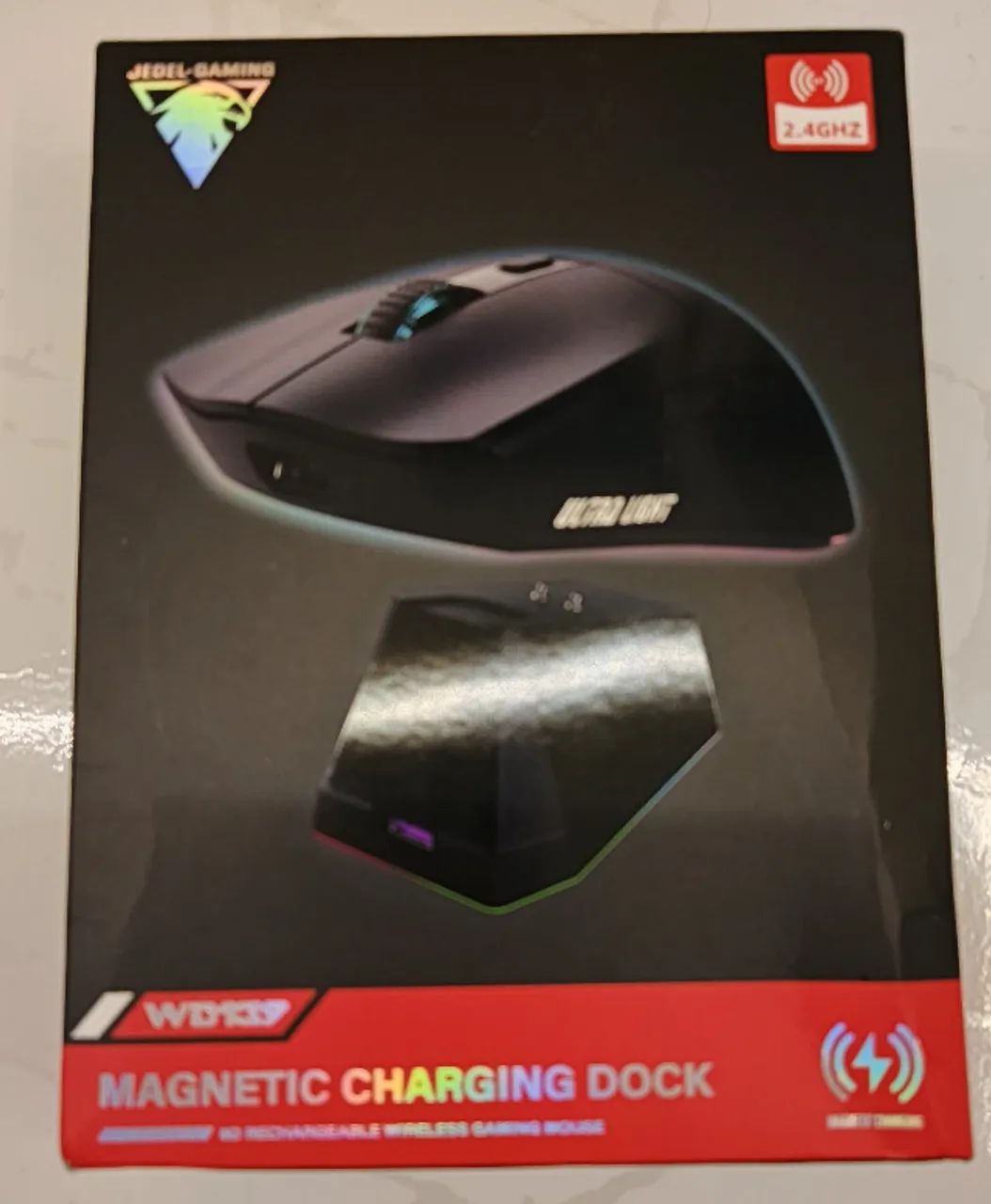 NOVO! Mouse Gamer sem Fio e com Dock WD139 - Foto 2