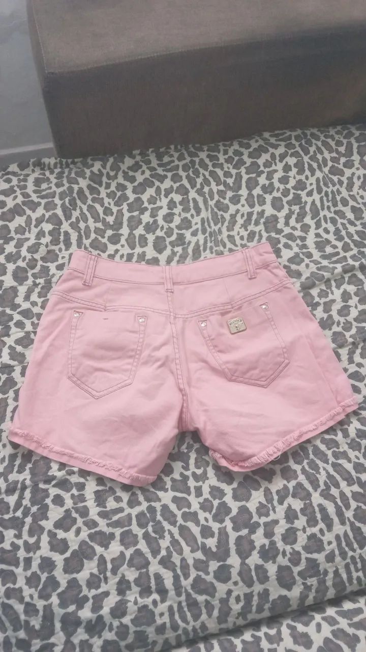Short jeans rosa pastel/claro N°40 - Foto 2
