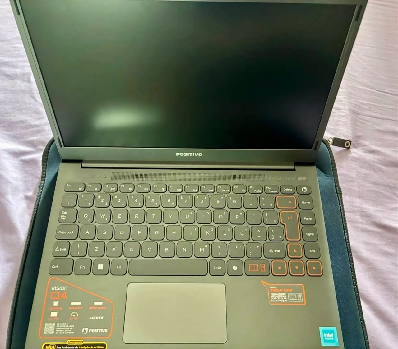 Notebook Positivo Vision C14 Celeron 4GB 128GB eMMC Windows 11 - Foto 2