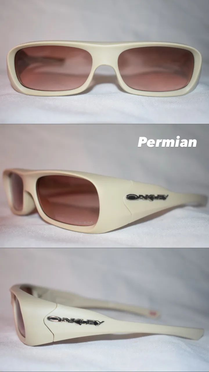 Óculos Permian bege oakley 